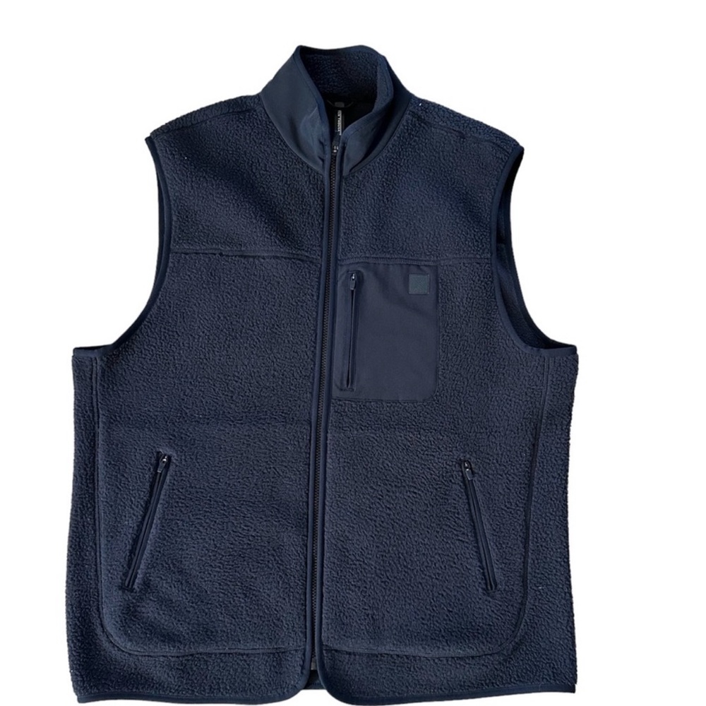 Ten Thousand Men's Size XLarge Sherpa Tech Vest Black Full Zip Zip Pockets